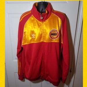 Vintage Adidas Houston Rockets 1994 1995 NBA World Champions Sz XL RARE warm up.